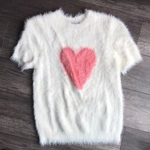 Lazy oaf Fuzzy sweater shirt.